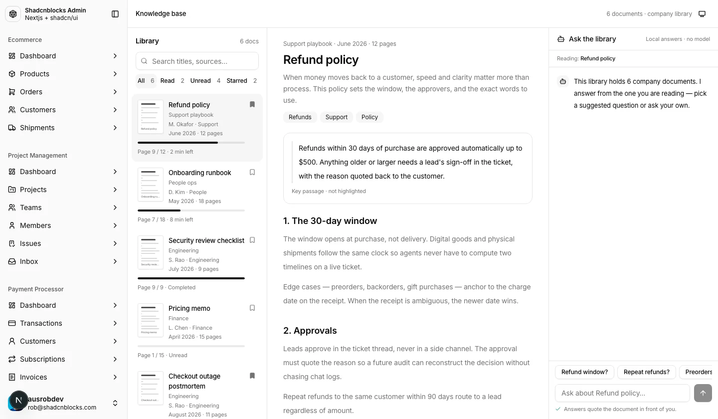 AI · Document 6 — Shadcn Admin Kit