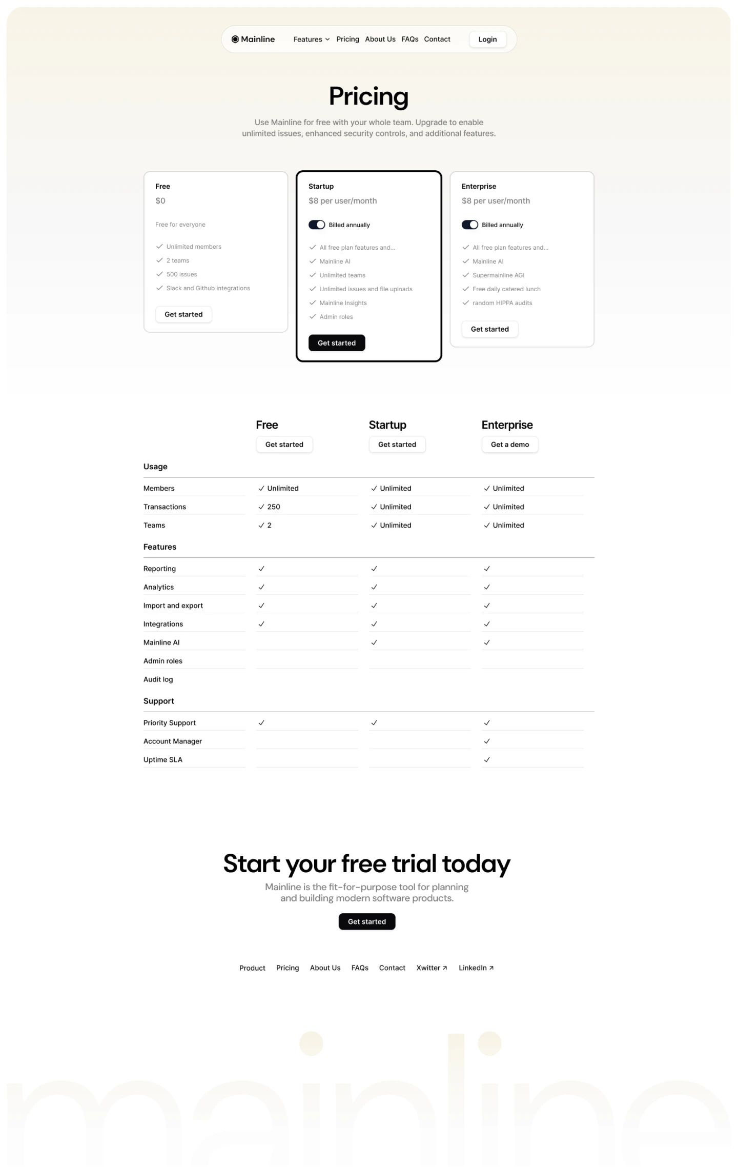 Mainline Website Screenshot 3