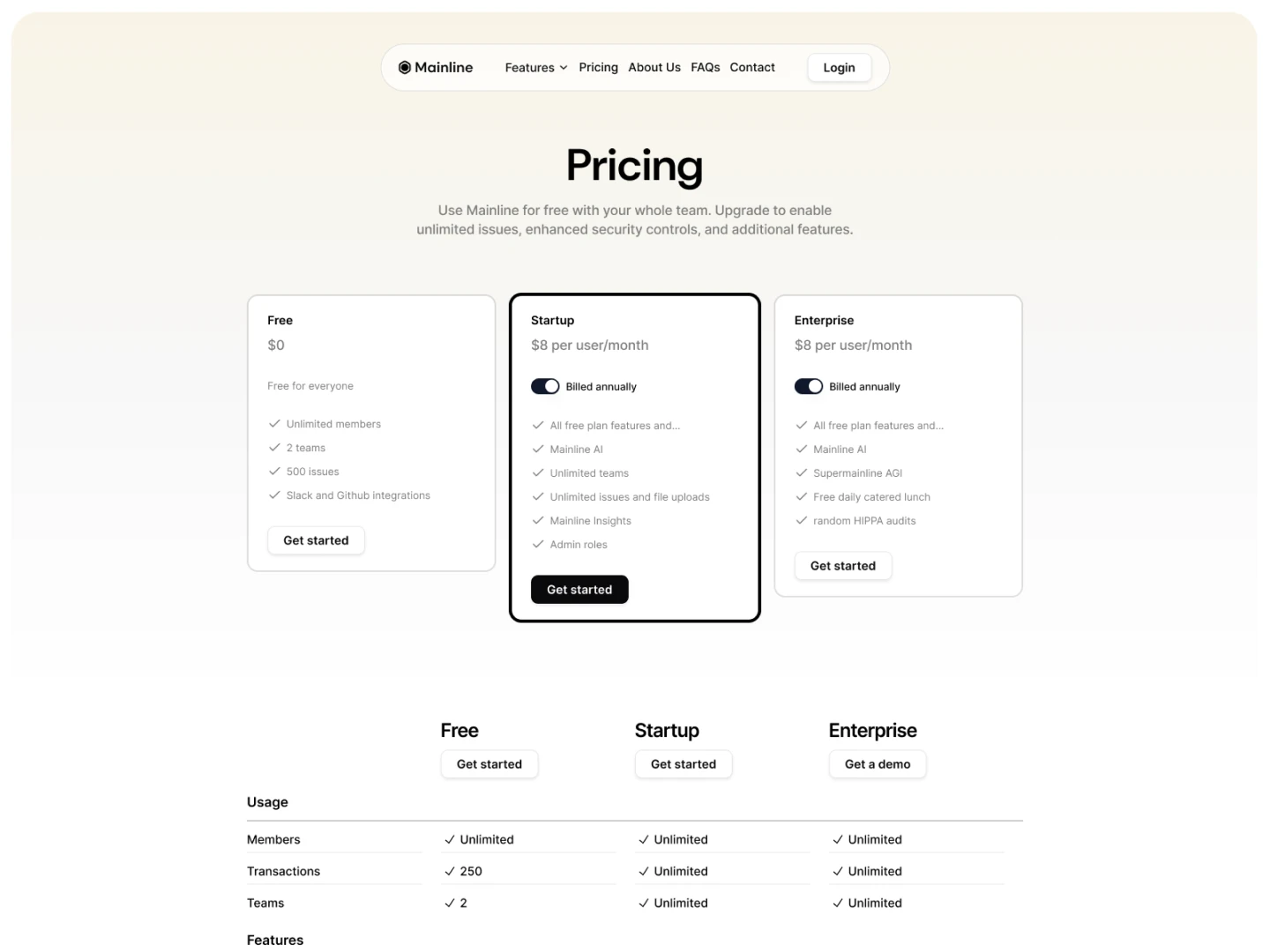 Mainline Website Screenshot 3